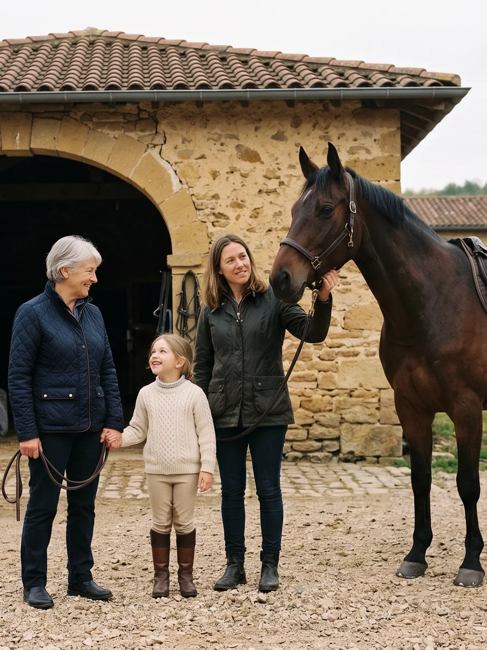 L'équipe, Little Mountain Ranch, centre équestre à Chilly